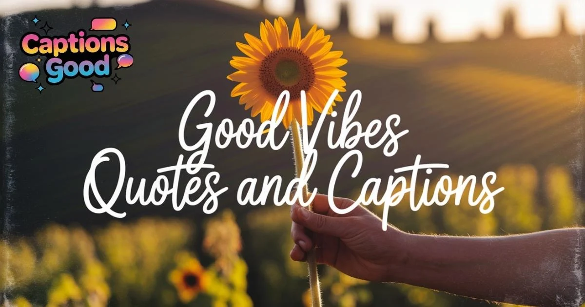 Good Vibes Quotes and Captions