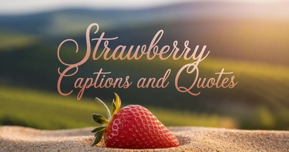strawberry-captions-and-quotes
