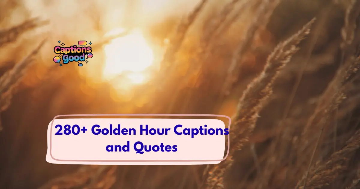 Golden Hour Captions and Quotes