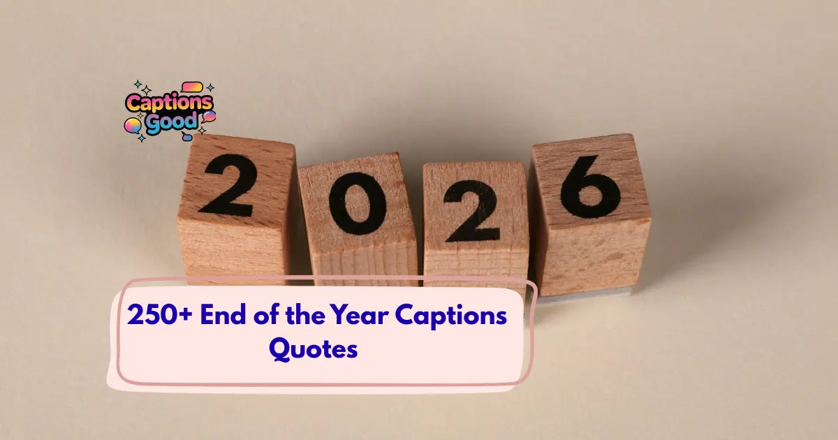 End of the Year Captions Quotes