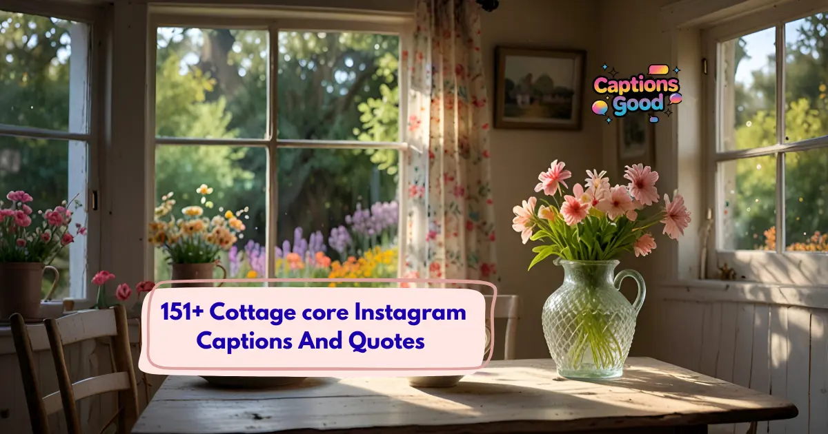 Cottage core Instagram Captions And Quotes